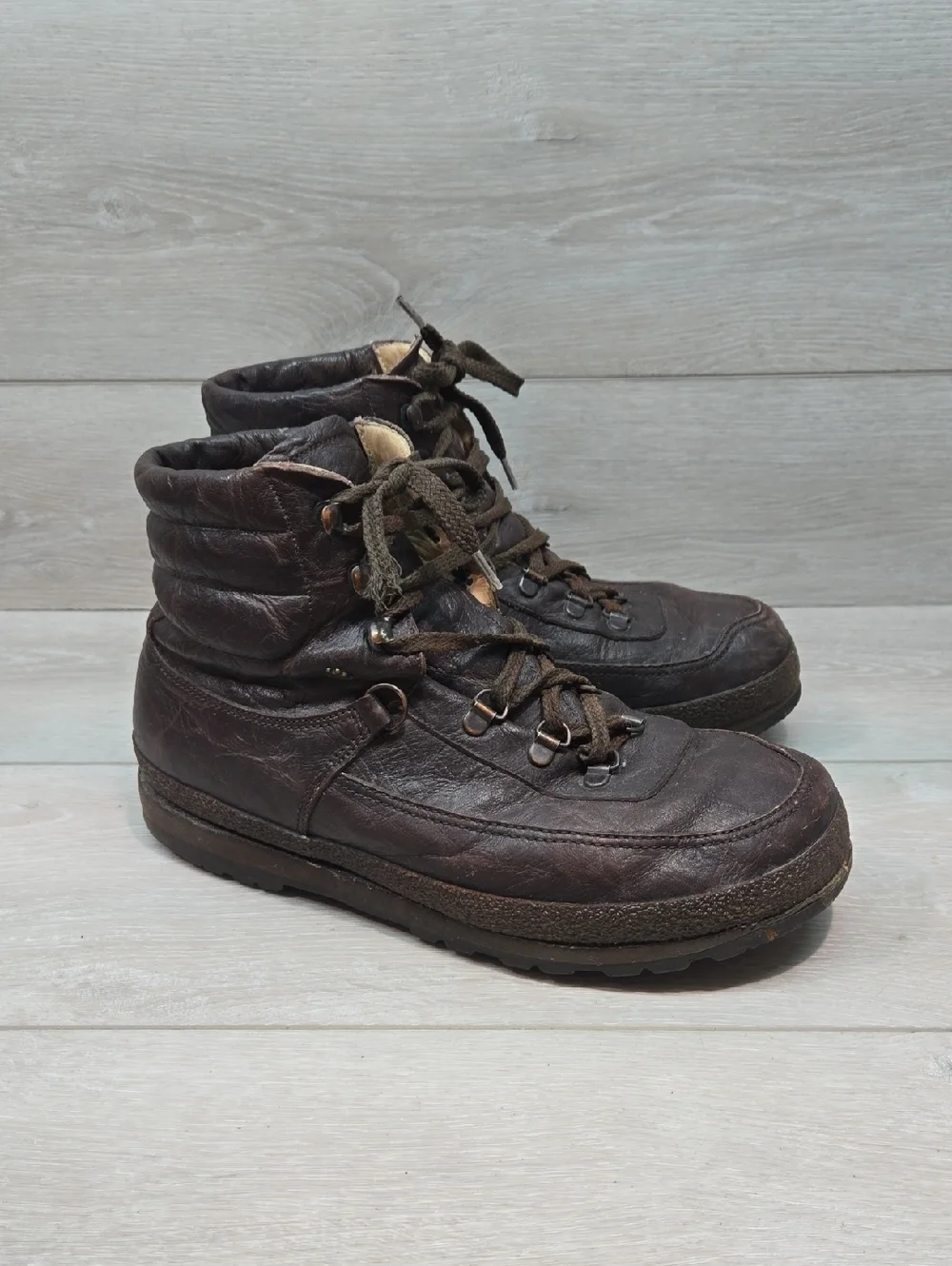 Vintage Finn Comfort Mens Leather High Top Boots Ankle Sneakers Sz UK6 US6-6.5